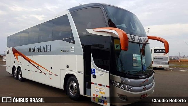 Auto Ônibus Macacari 7100 na cidade de Jaú, São Paulo, Brasil, por Cláudio Roberto. Número da foto: #7867045.