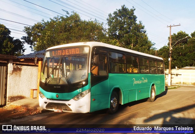 Viação Paraíso Verde 12 na cidade de Guapimirim, Rio de Janeiro, Brasil, por Eduardo  Marques Teixeira. ID da foto: 7866010.