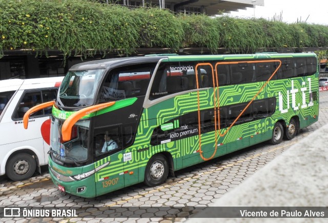UTIL - União Transporte Interestadual de Luxo 13907 na cidade de Belo Horizonte, Minas Gerais, Brasil, por Vicente de Paulo Alves. Número da foto: #7866530.