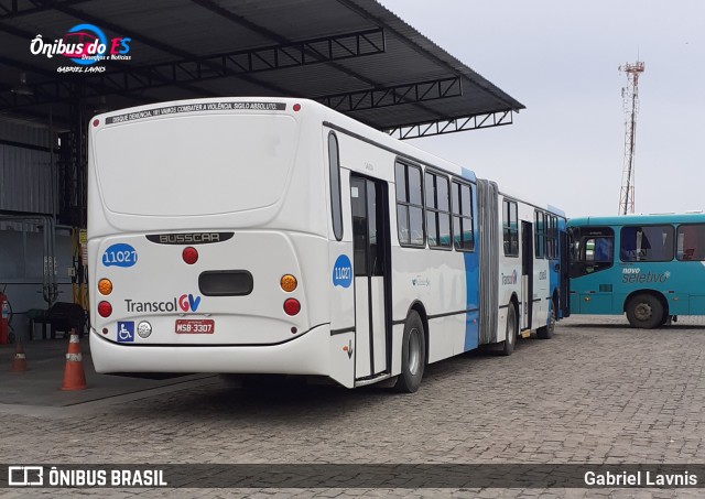Metropolitana Transportes e Serviços 11027 na cidade de Vila Velha, Espírito Santo, Brasil, por Gabriel Lavnis. Número da foto: #7871578.