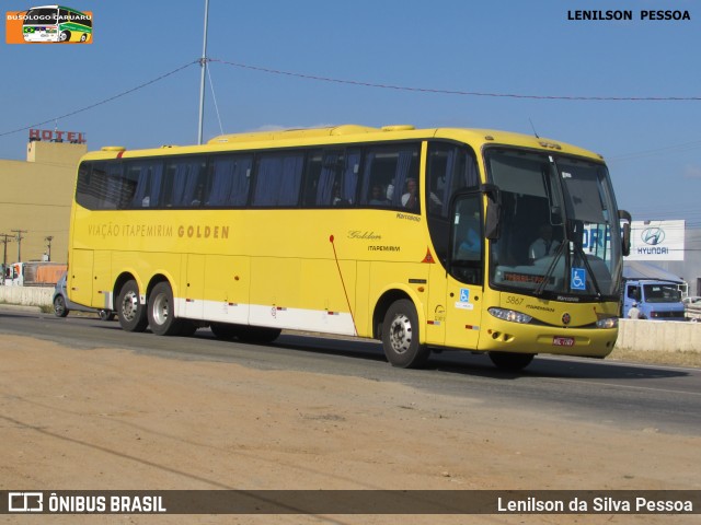 Viação Itapemirim 5867 na cidade de Caruaru, Pernambuco, Brasil, por Lenilson da Silva Pessoa. ID da foto: 7870559.