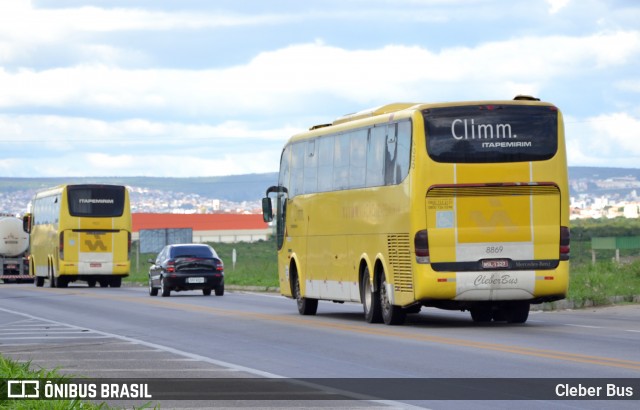 Viação Itapemirim 8869 na cidade de Vitória da Conquista, Bahia, Brasil, por Cleber Bus. ID da foto: 7871526.