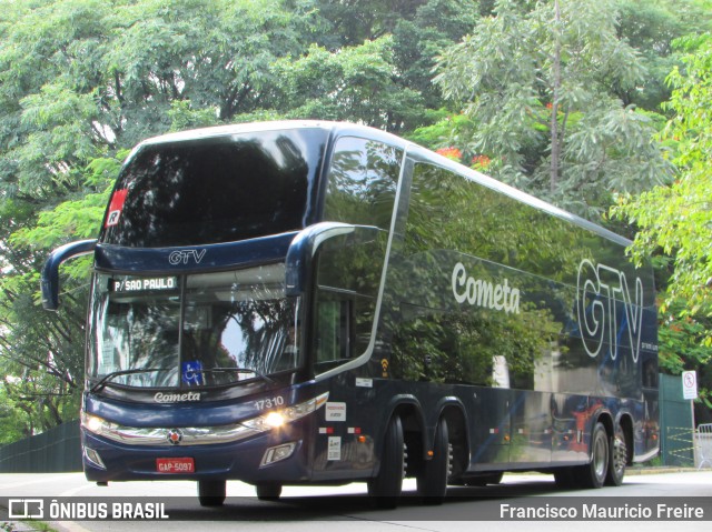 Viação Cometa 17310 na cidade de São Paulo, São Paulo, Brasil, por Francisco Mauricio Freire. Número da foto: #7870802.