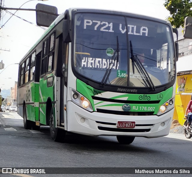 Viação Elite RJ 176.007 na cidade de Volta Redonda, Rio de Janeiro, Brasil, por Matheus Martins da Silva. Número da foto: #7868949.