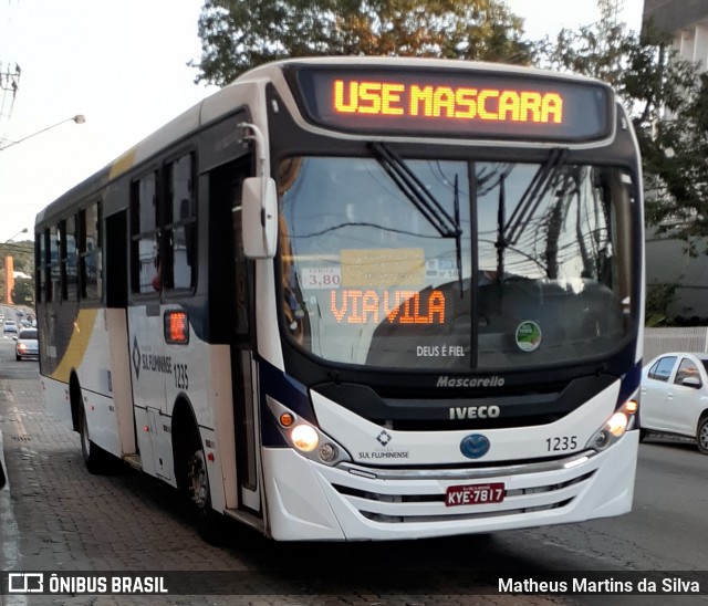 Viação Sul Fluminense 1235 na cidade de Volta Redonda, Rio de Janeiro, Brasil, por Matheus Martins da Silva. ID da foto: 7868953.