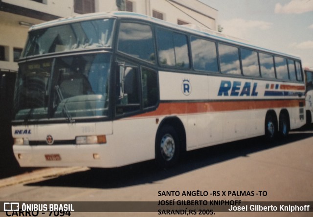 Real Transporte e Turismo 7094 na cidade de Sarandi, Rio Grande do Sul, Brasil, por Joseí Gilberto Kniphoff. Número da foto: #7868791.