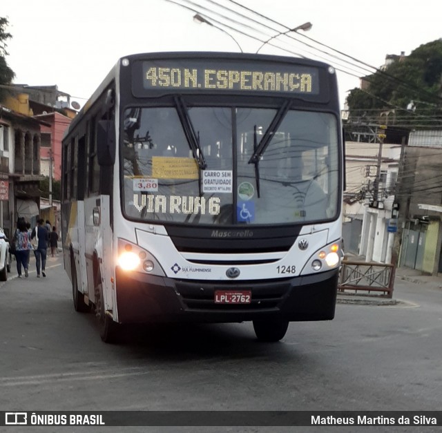 Viação Sul Fluminense 1248 na cidade de Volta Redonda, Rio de Janeiro, Brasil, por Matheus Martins da Silva. ID da foto: 7871627.