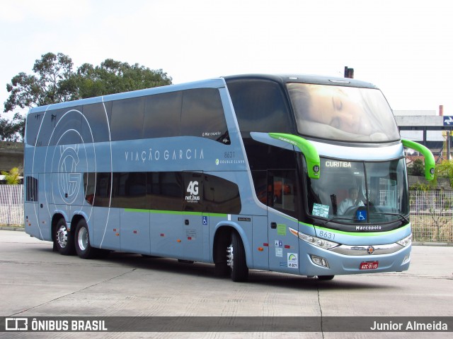 Viação Garcia 8631 na cidade de Curitiba, Paraná, Brasil, por Junior Almeida. Número da foto: #7870188.