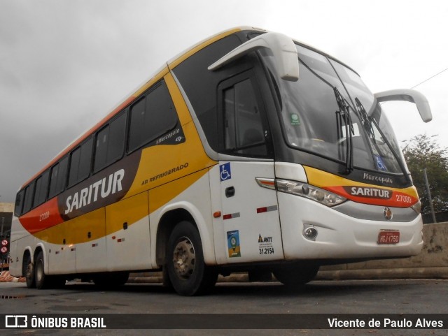 Saritur - Santa Rita Transporte Urbano e Rodoviário 27000 na cidade de Belo Horizonte, Minas Gerais, Brasil, por Vicente de Paulo Alves. ID da foto: 7874484.