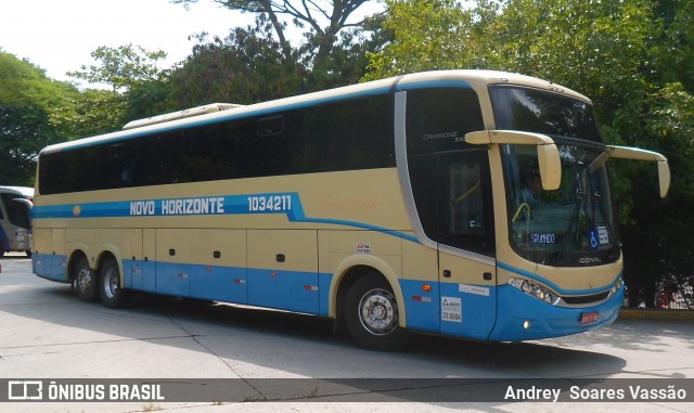 Viação Novo Horizonte 1034211 na cidade de São Paulo, São Paulo, Brasil, por Andrey  Soares Vassão. ID da foto: 7874531.