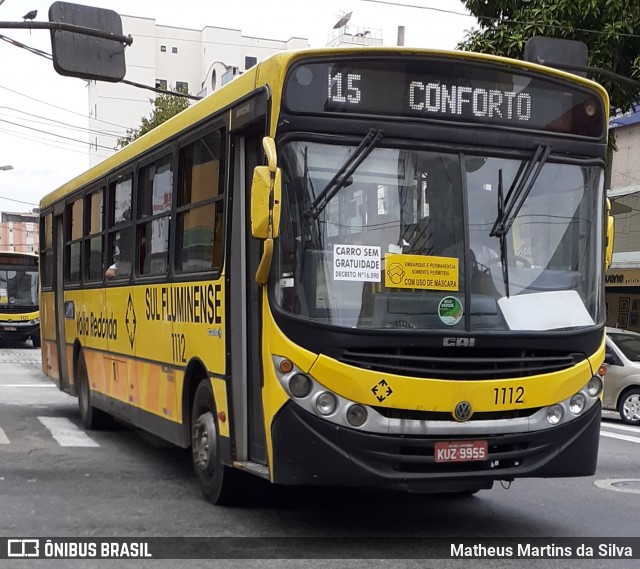 Viação Sul Fluminense 1112 na cidade de Volta Redonda, Rio de Janeiro, Brasil, por Matheus Martins da Silva. Número da foto: #7871695.