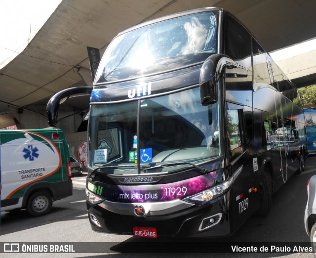 UTIL - União Transporte Interestadual de Luxo 11929 na cidade de Belo Horizonte, Minas Gerais, Brasil, por Vicente de Paulo Alves. Número da foto: #7874450.