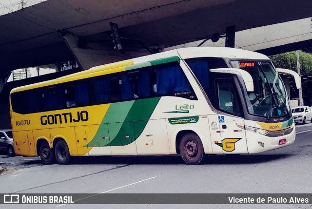 Empresa Gontijo de Transportes 16070 na cidade de Belo Horizonte, Minas Gerais, Brasil, por Vicente de Paulo Alves. ID da foto: 7874559.