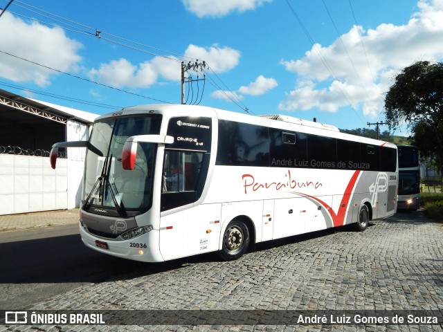 Paraibuna Transportes 20036 na cidade de Juiz de Fora, Minas Gerais, Brasil, por André Luiz Gomes de Souza. ID da foto: 7874373.