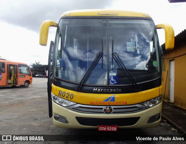 Empresa Alcino G. Cotta R020 na cidade de Matozinhos, Minas Gerais, Brasil, por Vicente de Paulo Alves. ID da foto: 7871822.