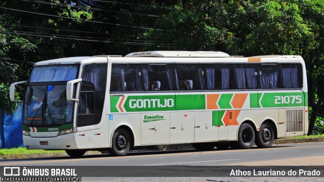 Empresa Gontijo de Transportes 21075 na cidade de Sapucaia, Rio de Janeiro, Brasil, por Athos Lauriano do Prado. ID da foto: 7874004.