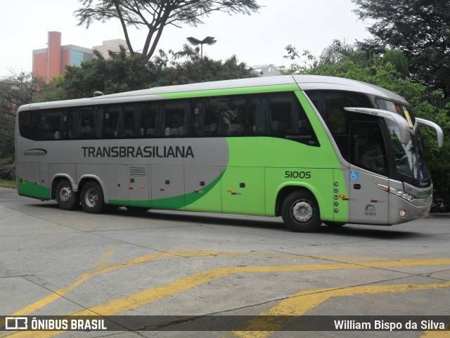 Transbrasiliana Transportes e Turismo 51005 na cidade de São Paulo, São Paulo, Brasil, por William Bispo da Silva. ID da foto: 7876851.