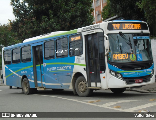 Viação Ponte Coberta RJ 190.078 na cidade de Rio de Janeiro, Rio de Janeiro, Brasil, por Valter Silva. ID da foto: 7876388.