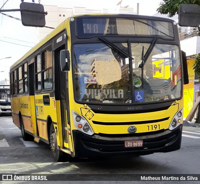 Viação Sul Fluminense 1191 na cidade de Volta Redonda, Rio de Janeiro, Brasil, por Matheus Martins da Silva. Número da foto: #7877302.
