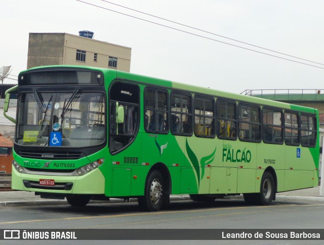 Viação Falcão RJ 179.022 na cidade de Barra Mansa, Rio de Janeiro, Brasil, por Leandro de Sousa Barbosa. ID da foto: 7877483.