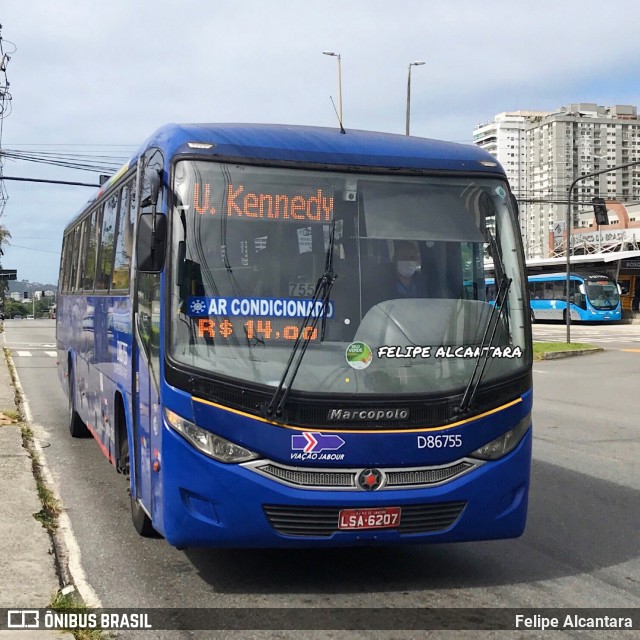 Auto Viação Jabour D86755 na cidade de Rio de Janeiro, Rio de Janeiro, Brasil, por Felipe Alcantara. ID da foto: 7878491.