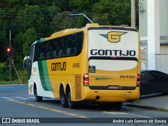 Empresa Gontijo de Transportes 14495 na cidade de Juiz de Fora, Minas Gerais, Brasil, por André Luiz Gomes de Souza. ID da foto: 7879168.