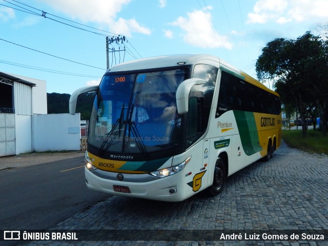 Empresa Gontijo de Transportes 18005 na cidade de Juiz de Fora, Minas Gerais, Brasil, por André Luiz Gomes de Souza. ID da foto: 7878778.