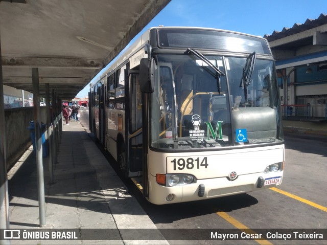 Araucária Transportes Coletivos 19814 na cidade de Araucária, Paraná, Brasil, por Mayron Cesar  Colaço Teixeira. Número da foto: #7879642.
