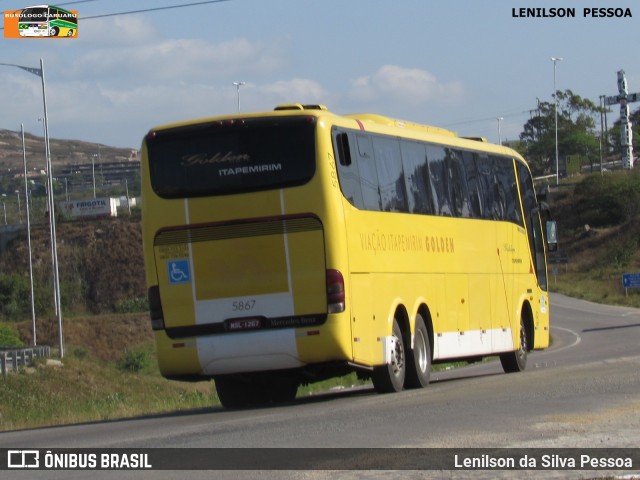 Viação Itapemirim 5867 na cidade de Caruaru, Pernambuco, Brasil, por Lenilson da Silva Pessoa. ID da foto: 7878675.