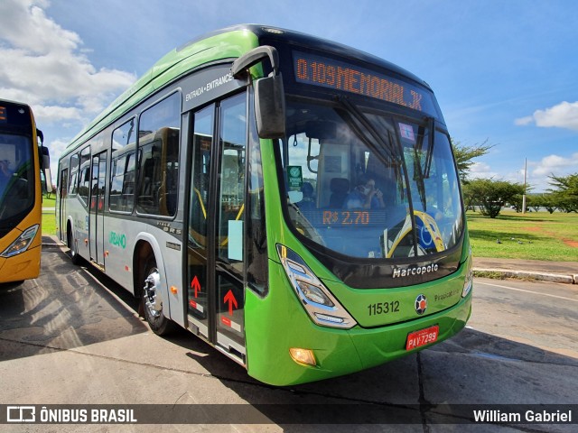 Viação Piracicabana Distrito Federal 115312 na cidade de Brasília, Distrito Federal, Brasil, por William Gabriel. Número da foto: #7878934.
