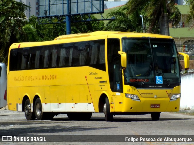 Viação Itapemirim 48117 na cidade de Fortaleza, Ceará, Brasil, por Felipe Pessoa de Albuquerque. Número da foto: #7798224.