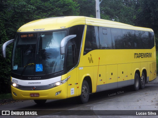 Viação Itapemirim 60725 na cidade de Recife, Pernambuco, Brasil, por Lucas Silva. Número da foto: #7799856.