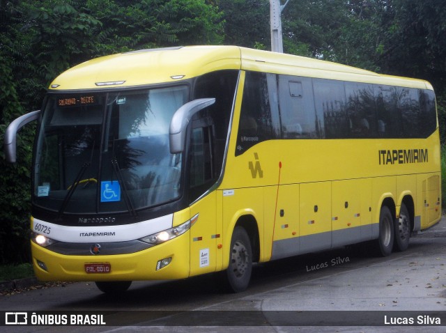 Viação Itapemirim 60725 na cidade de Recife, Pernambuco, Brasil, por Lucas Silva. ID da foto: 7799856.