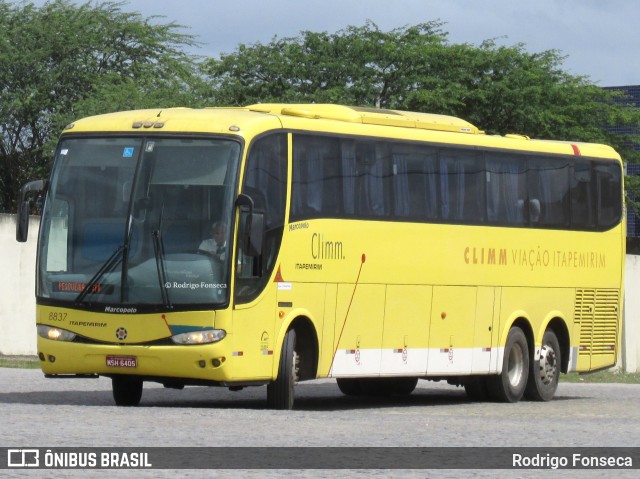 Viação Itapemirim 8837 na cidade de Caruaru, Pernambuco, Brasil, por Rodrigo Fonseca. ID da foto: 7798825.