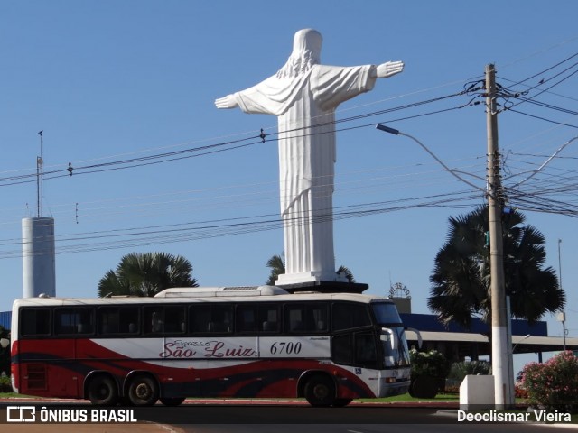 Expresso São Luiz 6700 na cidade de Rio Verde, Goiás, Brasil, por Deoclismar Vieira. Número da foto: #7799310.