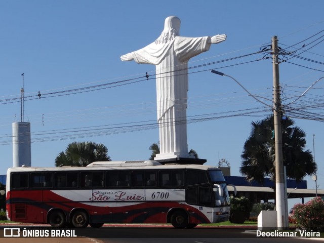 Expresso São Luiz 6700 na cidade de Rio Verde, Goiás, Brasil, por Deoclismar Vieira. ID da foto: 7799310.