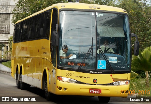 Viação Itapemirim 5001 na cidade de Recife, Pernambuco, Brasil, por Lucas Silva. ID da foto: 7800358.