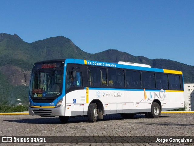 Transportes Barra D13003 na cidade de Rio de Janeiro, Rio de Janeiro, Brasil, por Jorge Gonçalves. Número da foto: #7798052.