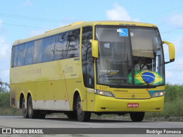 Viação Itapemirim 9517 na cidade de Messias, Alagoas, Brasil, por Rodrigo Fonseca. ID da foto: 7798708.