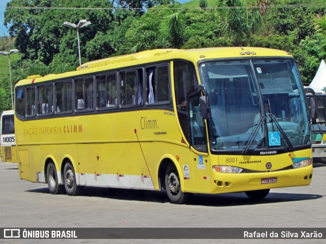 Viação Itapemirim 8001 na cidade de Paraíba do Sul, Rio de Janeiro, Brasil, por Rafael da Silva Xarão. Número da foto: #7800162.