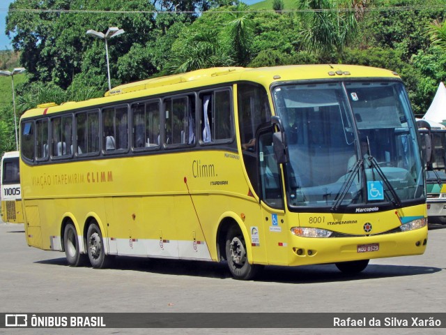 Viação Itapemirim 8001 na cidade de Paraíba do Sul, Rio de Janeiro, Brasil, por Rafael da Silva Xarão. ID da foto: 7800162.