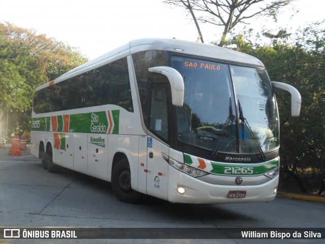 Cia. São Geraldo de Viação 21265 na cidade de São Paulo, São Paulo, Brasil, por William Bispo da Silva. ID da foto: 7797406.