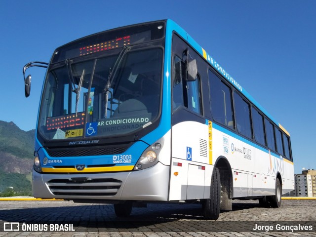 Transportes Barra D13003 na cidade de Rio de Janeiro, Rio de Janeiro, Brasil, por Jorge Gonçalves. ID da foto: 7797965.