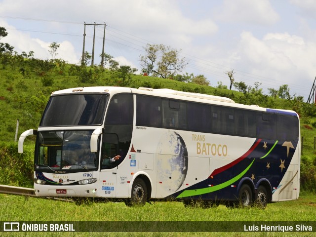 Trans Batoco Transporte e Turismo 1700 na cidade de Três Corações, Minas Gerais, Brasil, por Luis Henrique Silva. ID da foto: 7800615.