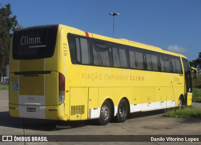 Viação Itapemirim 9513 na cidade de Natal, Rio Grande do Norte, Brasil, por Danilo Vitorino Lopes. ID da foto: 7800312.