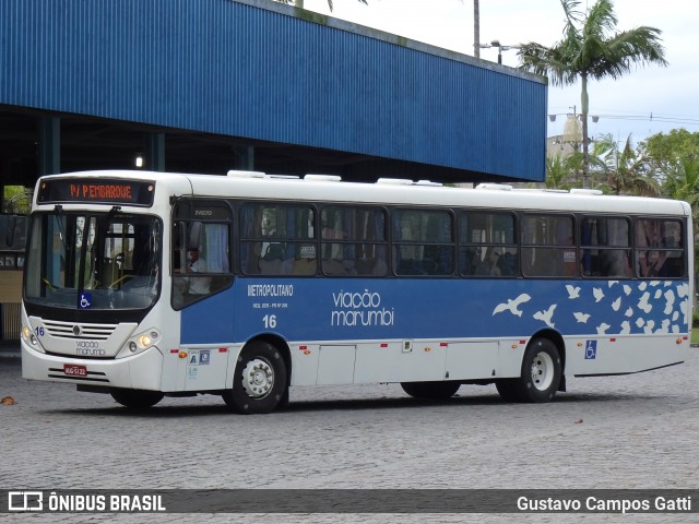 Viação Marumbi 16 na cidade de Paranaguá, Paraná, Brasil, por Gustavo Campos Gatti. ID da foto: 7881046.