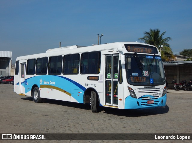 Auto Viação Vera Cruz - Belford Roxo RJ 112.135 na cidade de Belford Roxo, Rio de Janeiro, Brasil, por Leonardo Lopes. ID da foto: 7882018.