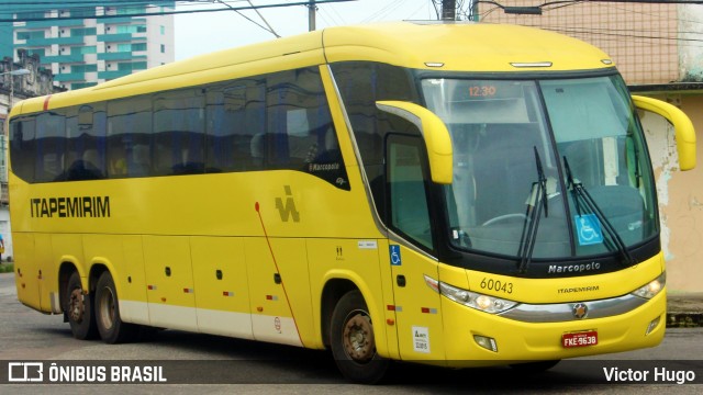 Viação Itapemirim 60043 na cidade de Belém, Pará, Brasil, por Victor Hugo. Número da foto: #7880145.