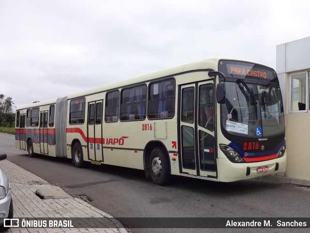 Viação Santana Iapó 2816 na cidade de Ponta Grossa, Paraná, Brasil, por Alexandre M.  Sanches. ID da foto: 7881357.