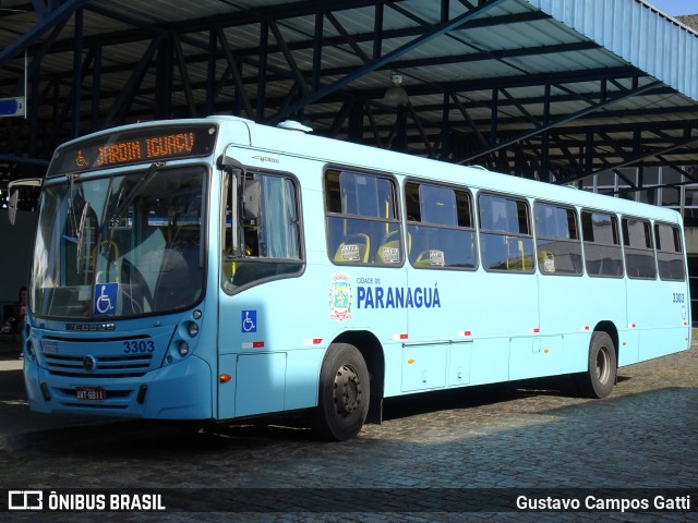 Viação Rocio 3303 na cidade de Paranaguá, Paraná, Brasil, por Gustavo Campos Gatti. Número da foto: #7881067.